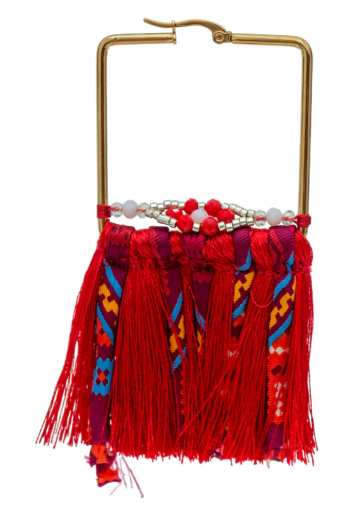 Arracadas Tiras Seda