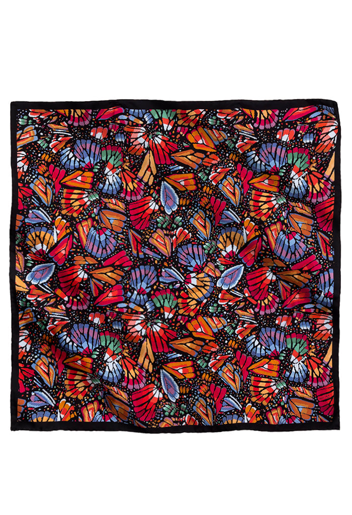 Mascada Mariposa Bordada 90 cm