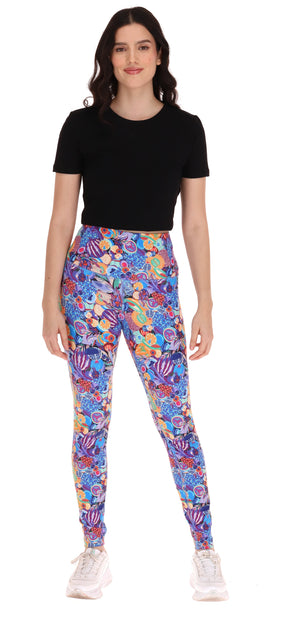 Leggins Metztli Fruta Mexicana Morado