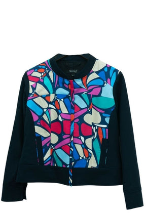 Bomber Okomej Mariposa Abstracta Marino