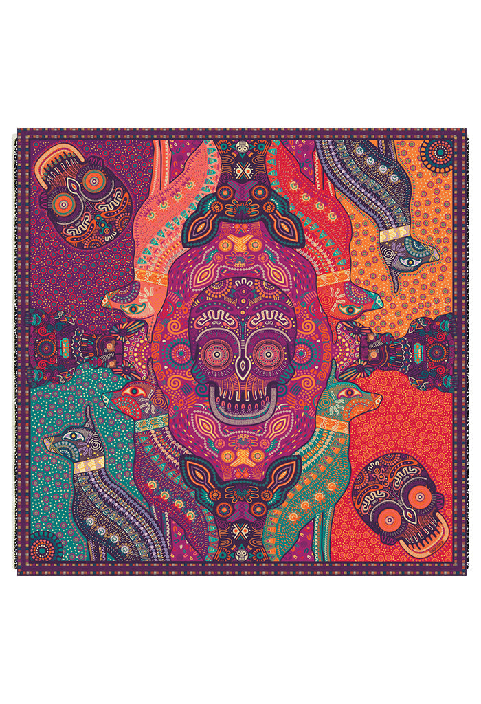 Mascada Día de Muertos Mictlán 90 cm