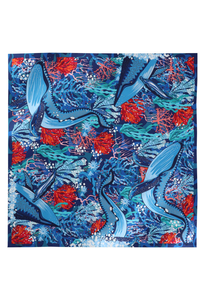 Mascada Ballena Gris 90 cm