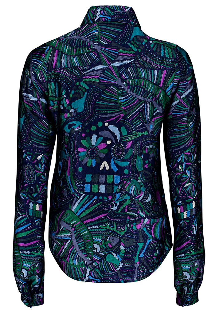 Blusa Ophana Viaje al Mictlán Verde