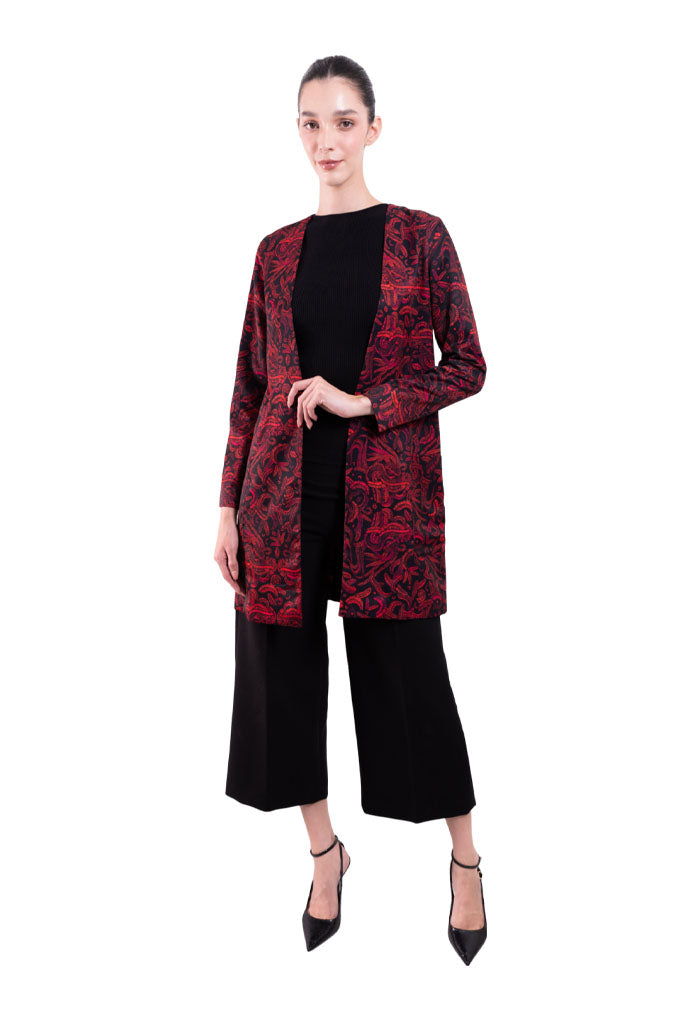 Saco Yaocihuatl Quetzalcóatl Negro/Rojo