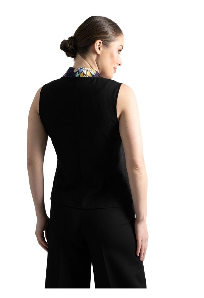 Chaleco Combinado Suculentas Jardín Botánico Morado