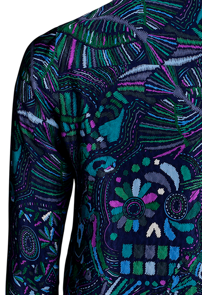 Blusa Ophana Viaje al Mictlán Verde