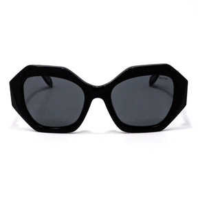 Lentes de Sol Hexagonales Negro Mariposa Monarca