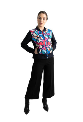 Bomber Okomej Mariposa Abstracta Marino