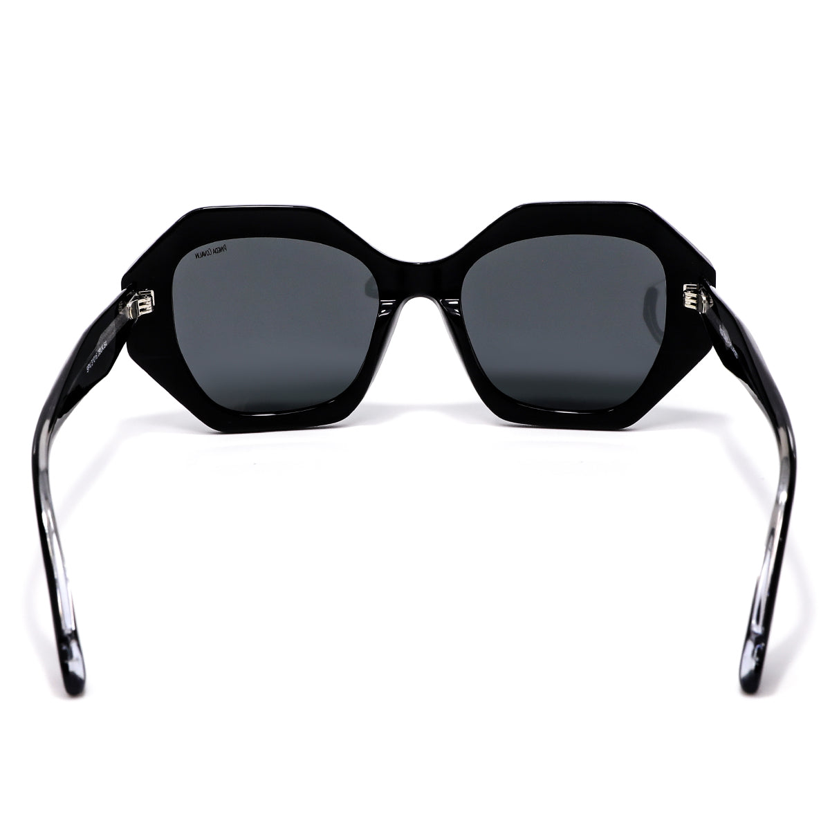 Lentes de Sol Hexagonales Negro Mariposa Monarca