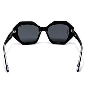 Lentes de Sol Hexagonales Negro Mariposa Monarca