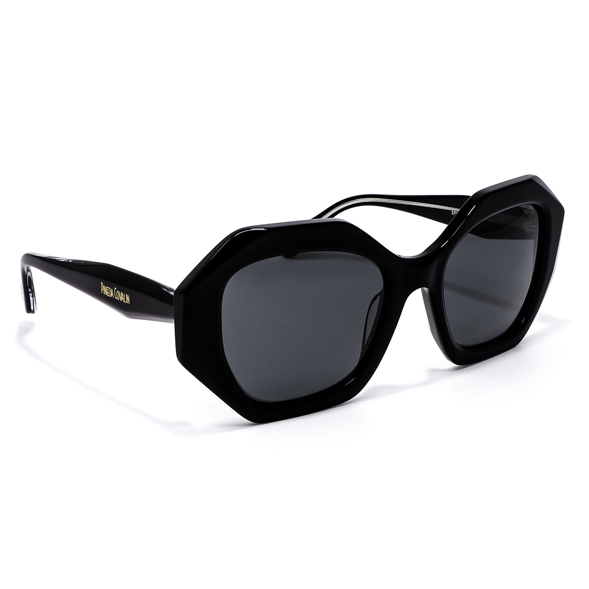 Lentes de Sol Hexagonales Negro Mariposa Monarca