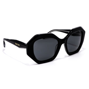 Lentes de Sol Hexagonales Negro Mariposa Monarca