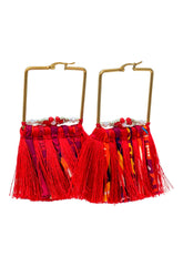 Arracadas Tiras Seda