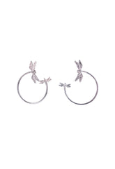 Arracadas Libélula Chapa Rodio