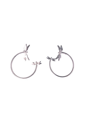 Arracadas Libélula Chapa Rodio