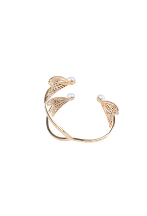 Brazalete Ajustable  Mariposa  Monarca Perla Cultivada