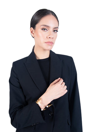 Brazalete Ajustable  Mariposa  Monarca Perla Cultivada