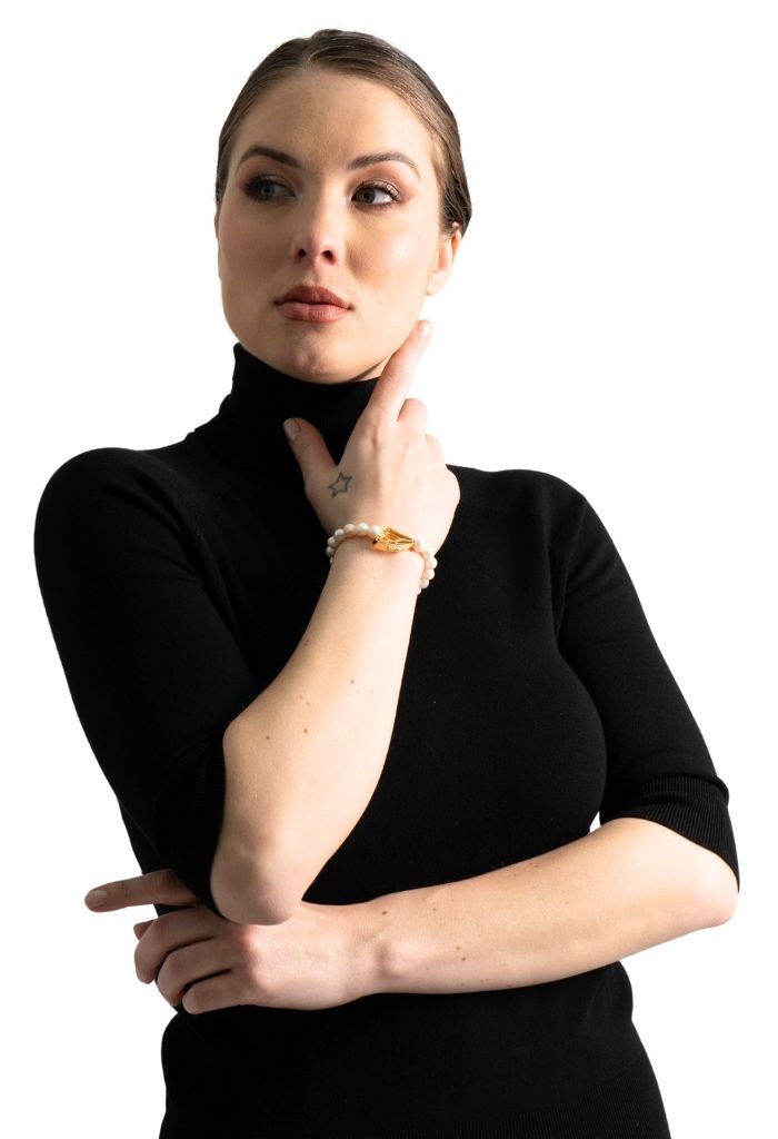 Pulsera Mariposa con Perlas