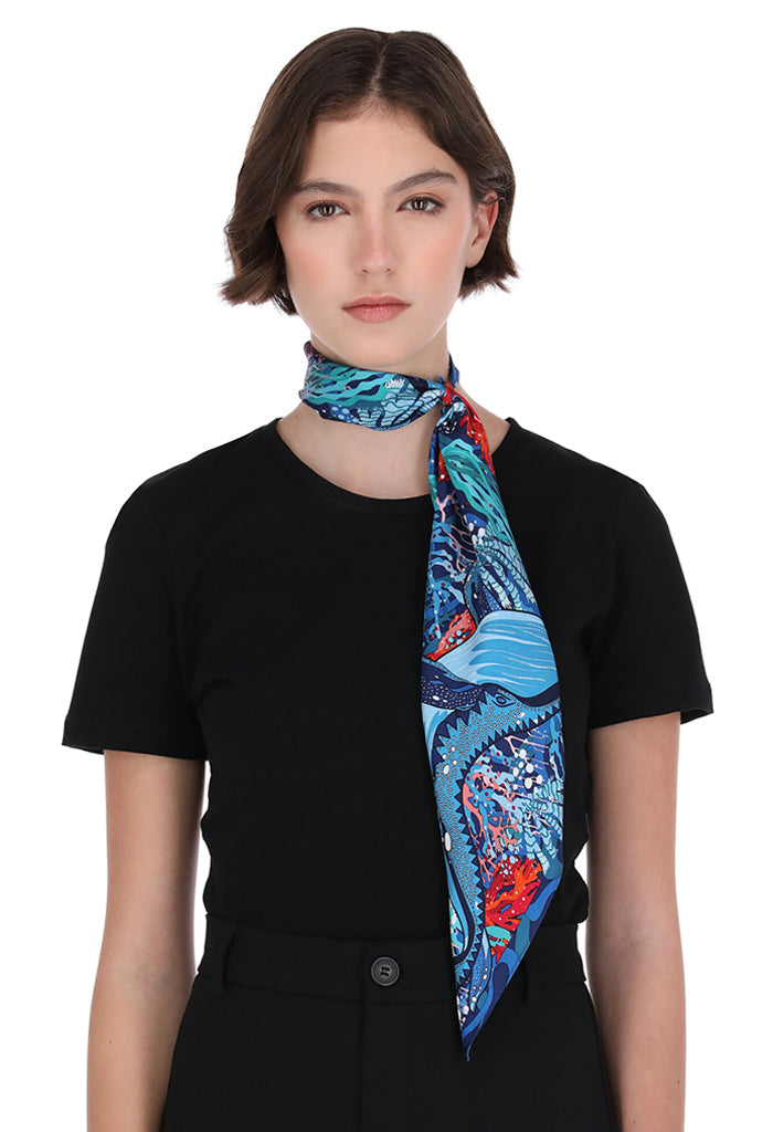 Mascada Ballena Gris 90 cm