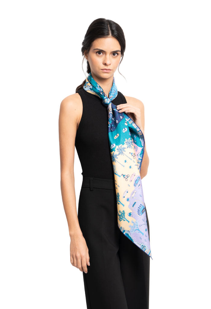 Mascada Mi Ciudad a Color 90 cm