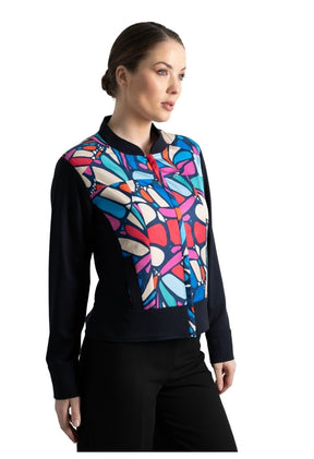 Bomber Okomej Mariposa Abstracta Marino