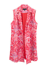 Chaleco Okuili Quetzalcóatl Rojo Brillante