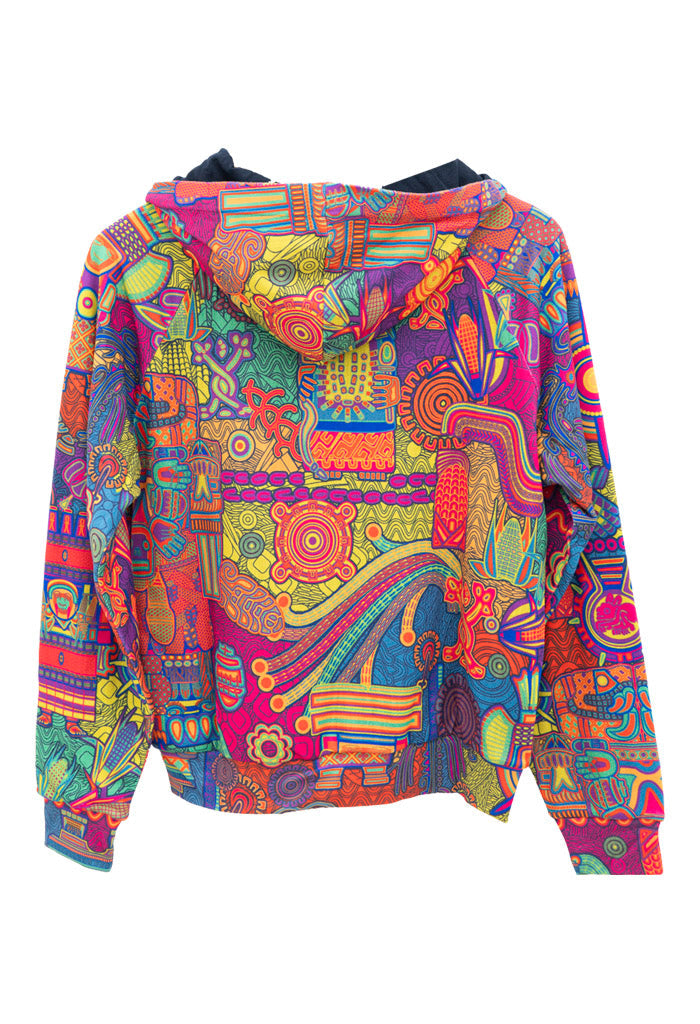 Sudadera Xóchitl Mujer Diosas Mexicas Amarillo