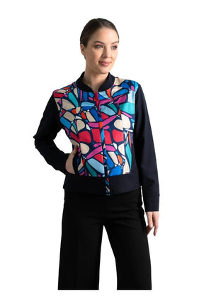 Bomber Okomej Mariposa Abstracta Marino