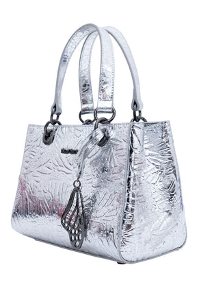 Mini Satchel Kaxan  Piel Grabado Mariposa