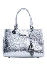 Mini Satchel Kaxan  Piel Grabado Mariposa