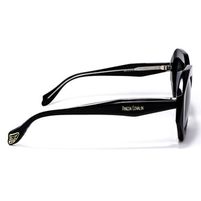 Lentes de Sol Hexagonales Negro Mariposa Monarca