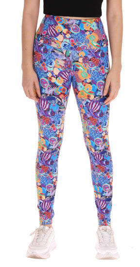 Leggins Metztli Fruta Mexicana Morado
