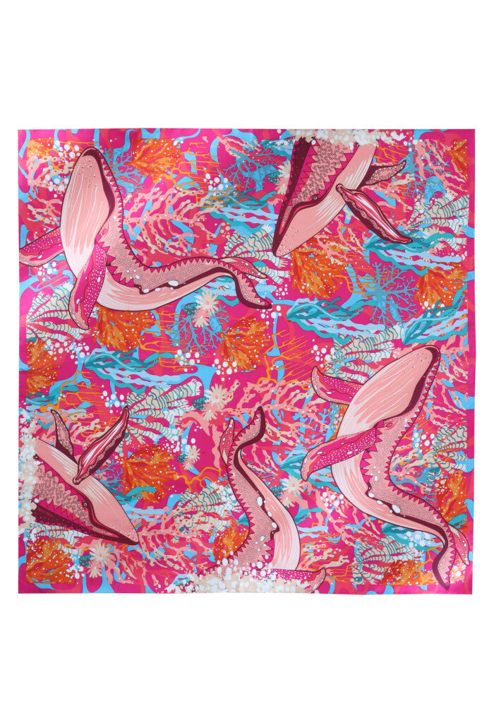 Mascada Ballena Gris 90 cm