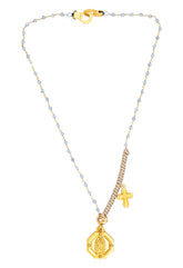 Collar Virgen de Guadalupe con Dije Octagonal