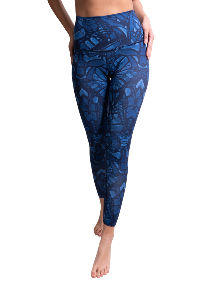 Leggins Metztli Vuelo de Mariposa Mezclilla