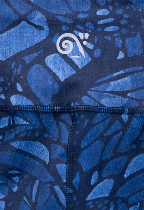 Leggins Metztli Vuelo de Mariposa Mezclilla
