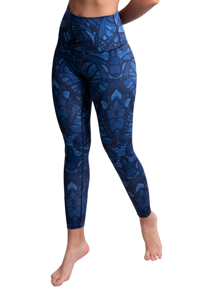 Leggins Metztli Vuelo de Mariposa Mezclilla