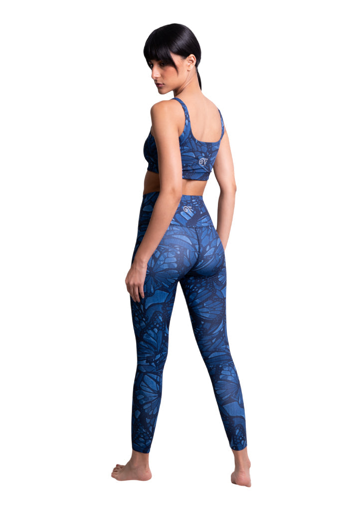 Leggins Metztli Vuelo de Mariposa Mezclilla
