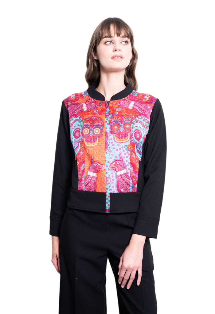 Bomber Okomej Día de Muertos Mictlán Naranja