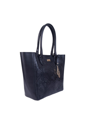 Tote Kuuch de Piel Grabado Mariposa