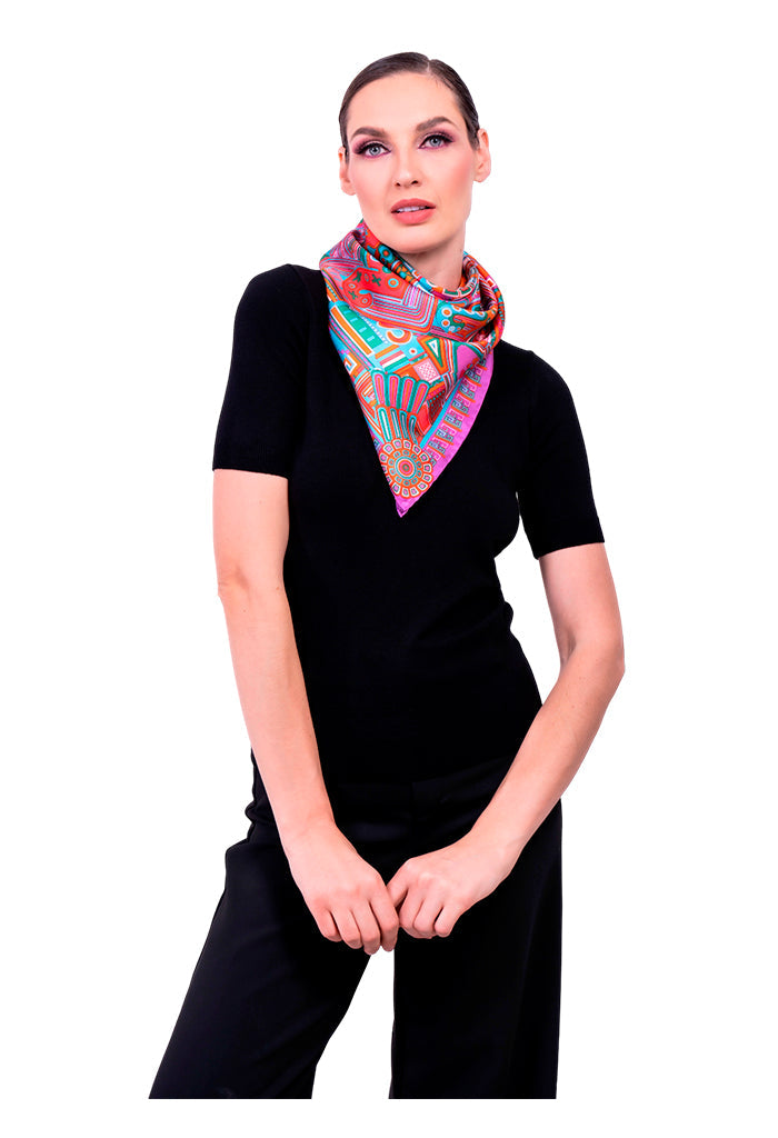 Mascada Ruta Puuc 90 cm