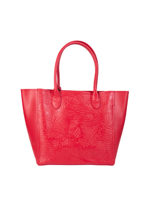 Tote Kuuch de Piel Grabado Mariposa