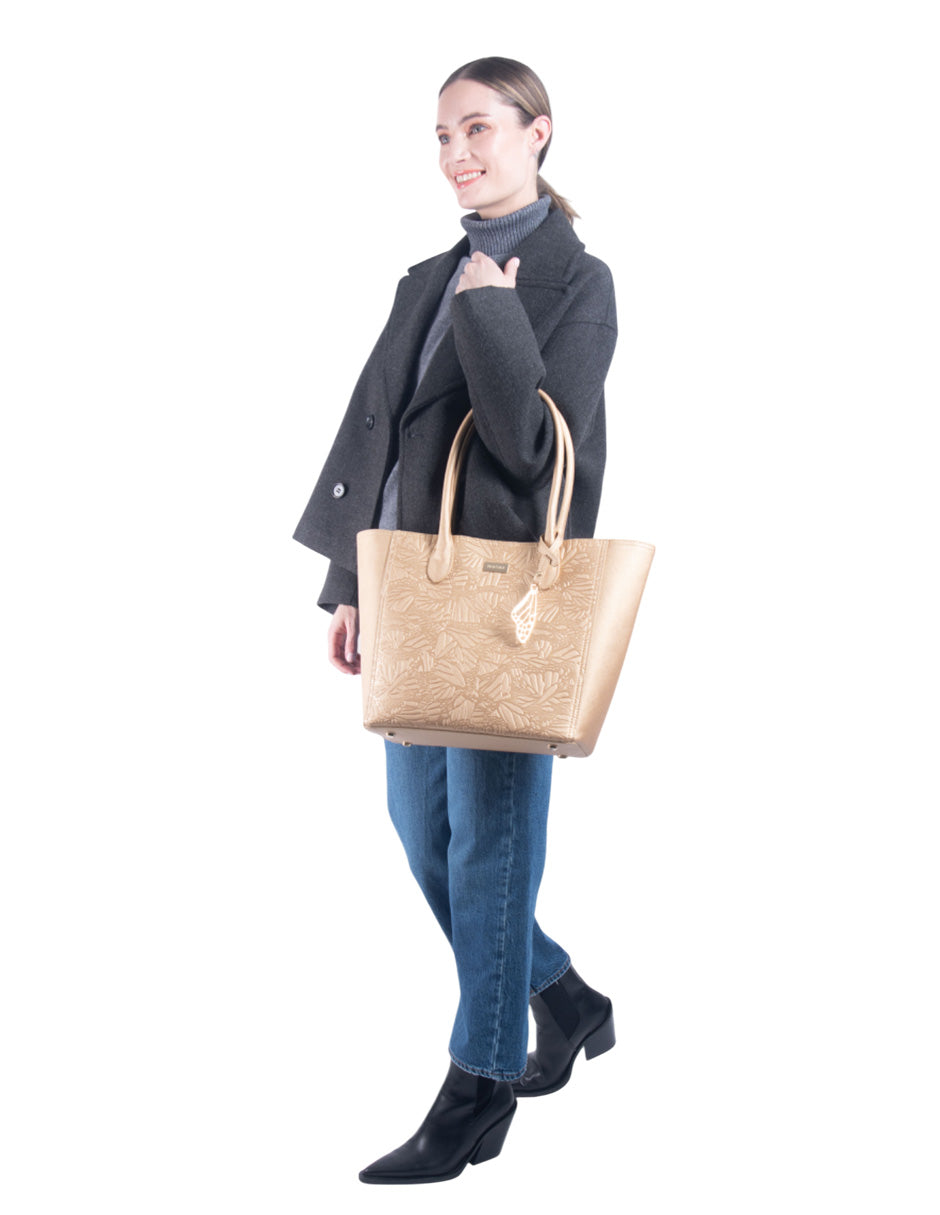 Tote Kuuch Saffiano Grabado Mariposa