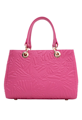 Mini Satchel Kaxan  Piel Grabado Mariposa